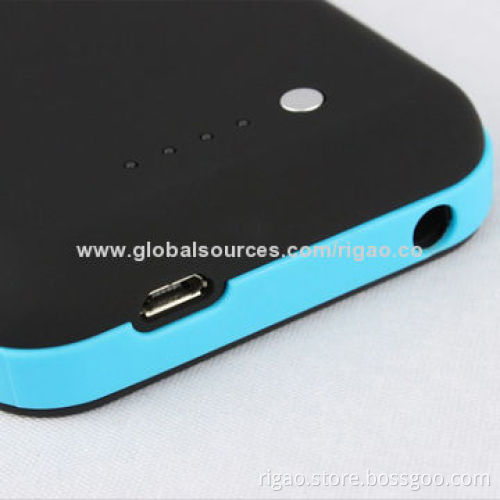 Battery Case for iPhone 5, 2,500mAh Battery, with Built-in LED Indicator